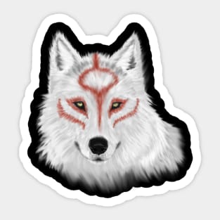 Okami Wolf - Amaterasu Sticker